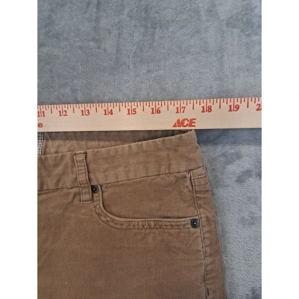 J Crew Womens‎ 33R 35x 31.5 Corduroy Tan Brown Casual Office Bootcut Pants